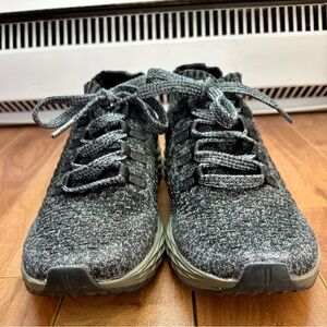 NOBULL Charcoal Knit Lace-Up Sneakers